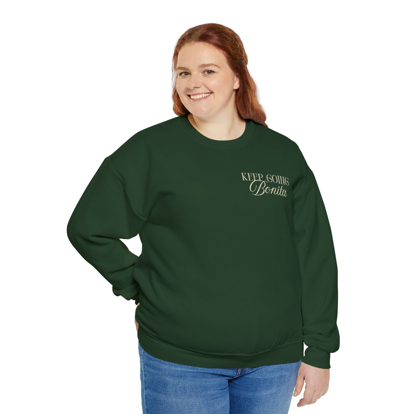 Sweatshirt 'Keep Going Bonita'