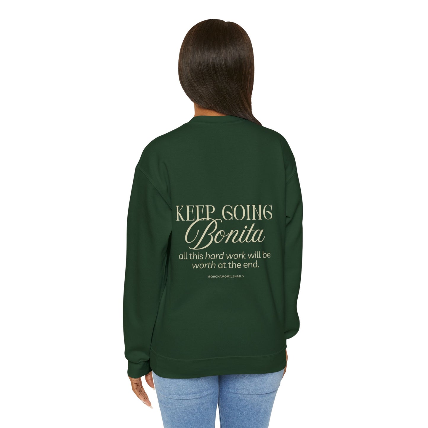 Sweatshirt 'Keep Going Bonita'